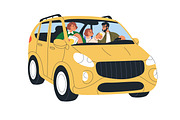 People in car on road travel set, a Transportation Illustration by Good Studio (Thumbnail 6 of 6)