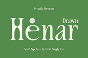 CS Henar Drawn, a Serif Font by Craft Supply Co. (Thumbnail 1 of 8)