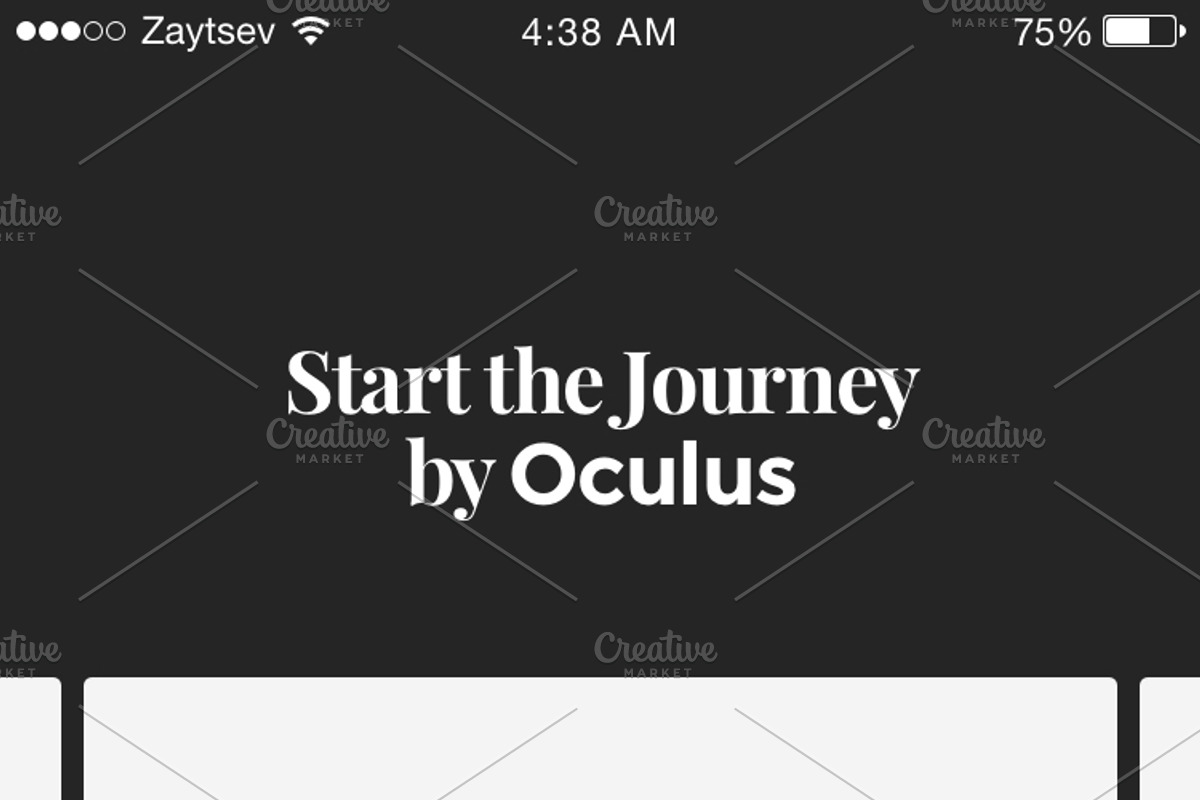 Oculus iOS Wireframe UI Kit, a Wireframe Template by Yaroslav Zaitsev (Photo 3 of 23)