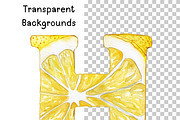 Lemon Alphabet Clipart, an Illustration by PassionPNGcreation (Thumbnail 2 of 5)