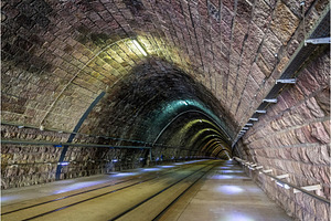 Tram tunnel in Bratislava - Slovakia, an Architecture Photo by Leonid Andronov