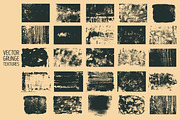 Vector grunge monochrome textures., a Texture Graphic by PoPaShop (Thumbnail 1 of 2)
