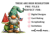 Whimsical Patriotic Gnome Clipart, an Illustration by OK Design (Thumbnail 4 of 6)