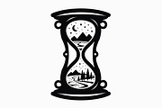Hourglass Nature Scene Bundle, an Illustration by hafijul (Thumbnail 4 of 7)