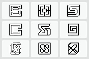 Minimalist Geometric Logo Collection, a Branding & Logo Template by Vectorium Studio