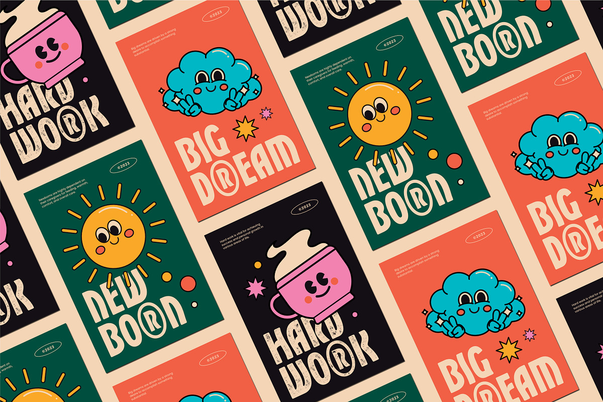 Katler Timey - Modern Retro, a Sans Serif Font by LoneArmy (Photo 5 of 10)