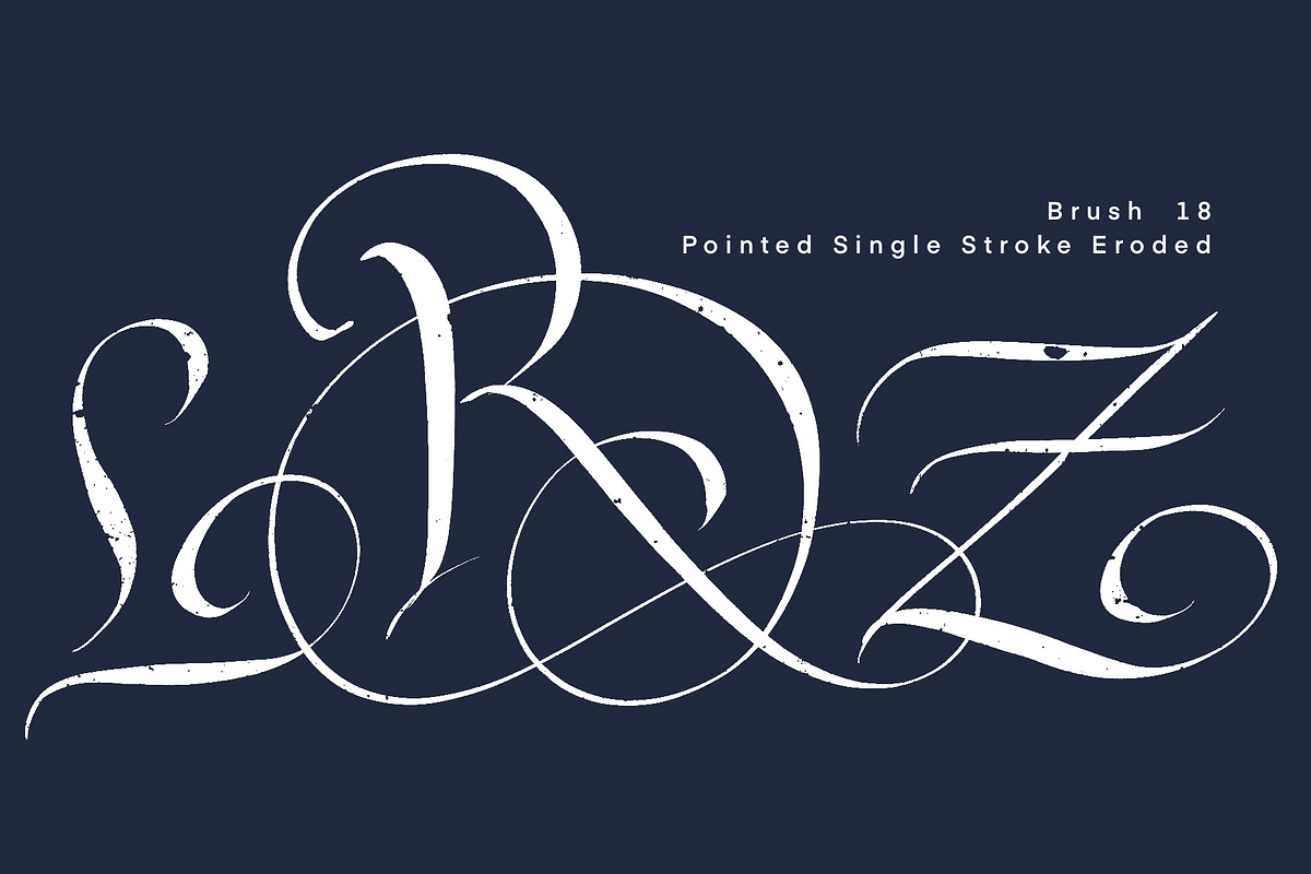 CalligraphyMasters Procreate Brushes, a Brush Add-On by the Fontmaker (Photo 37 of 38)