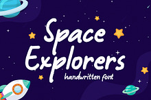 Space Explorers Handwritten Font