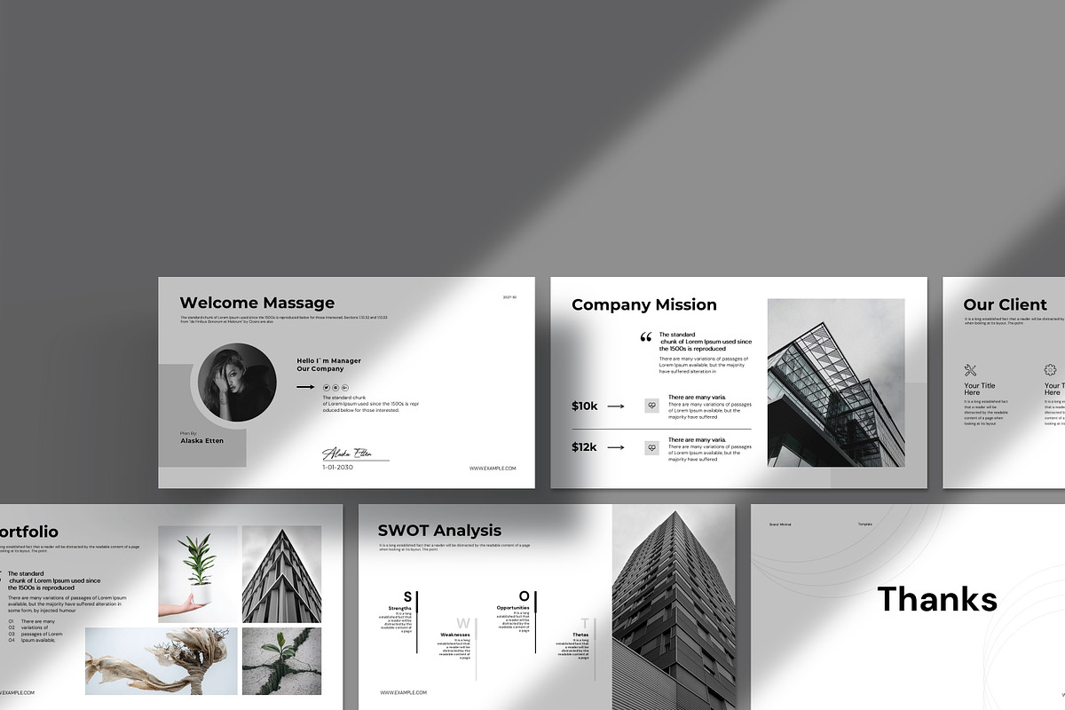 Minimal Presentation Template, a Presentation Template by Alvi-Studio (Photo 8 of 8)