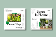 Botanical Green Plant Social Media, a Social Media Template by MightyDesign (Thumbnail 5 of 8)