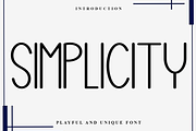 Simplicity, a Serif Font by FreshTypeINK (Thumbnail 1 of 8)