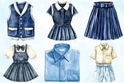 Back to School Uniform Clipart, an Illustration by Craft Nest (Thumbnail 3 of 6)