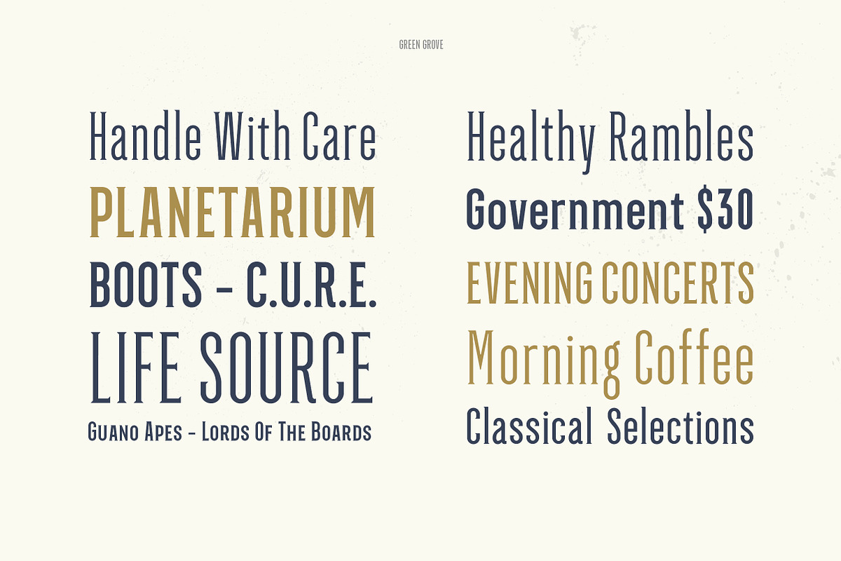 Green Grove // 3 fonts preview 7