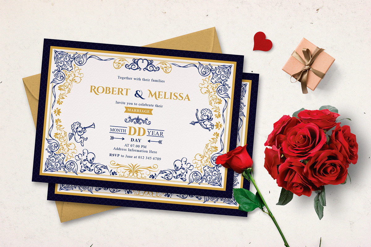 ORNAMENT WEDDING INVITATION, an Invitation Template by Totem Invitation House (Photo 1 of 3)
