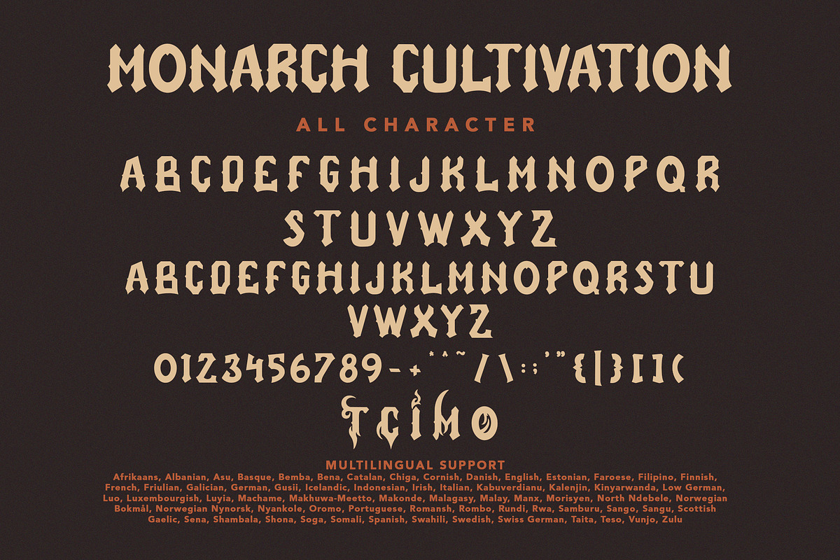 Monarch Cultivation, a Blackletter Font by HATFSTUDIO (Photo 5 of 7)