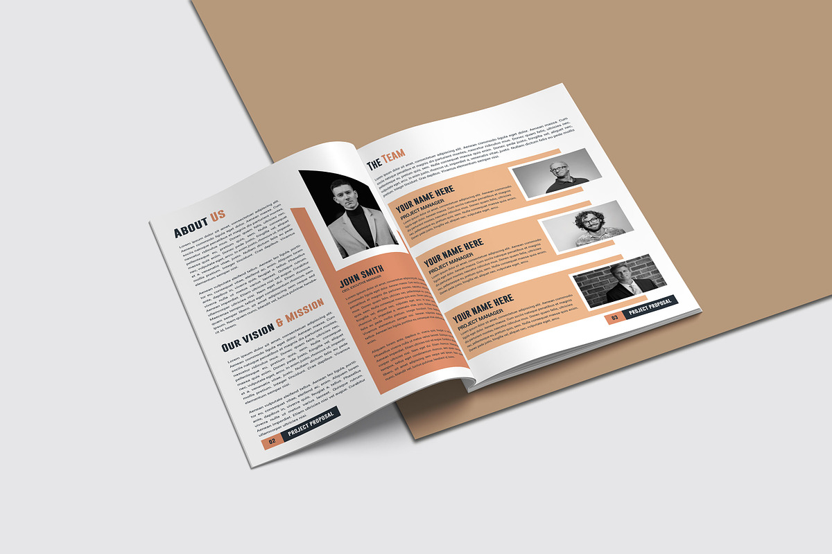 project proposal template, a Brochure Template by Ultimate Template Shop (Photo 2 of 9)