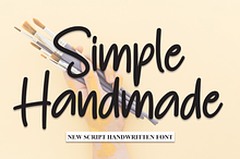 Simple Handmade | Script Font