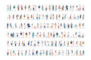 100+ People silhouette vector set, a Person Illustration by Vector_Art (Thumbnail 2 of 12)