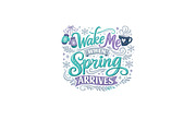 Wake Me When Spring Arrives Wall Art, a Background Graphic by LaseredNinja (Thumbnail 2 of 3)