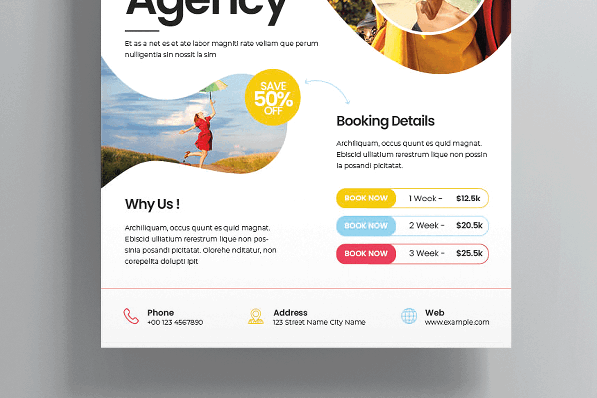 Tarvel Agency Flyer Template, a Flyer Template by MightyDesign (Photo 3 of 8)