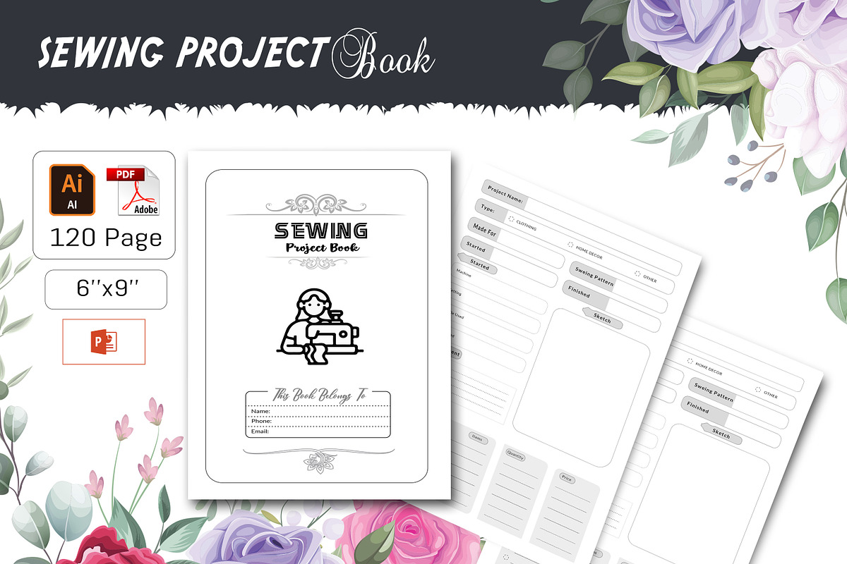 Sewing Project Planner, a Stationery Template by design_hut (Photo 1 of 3)