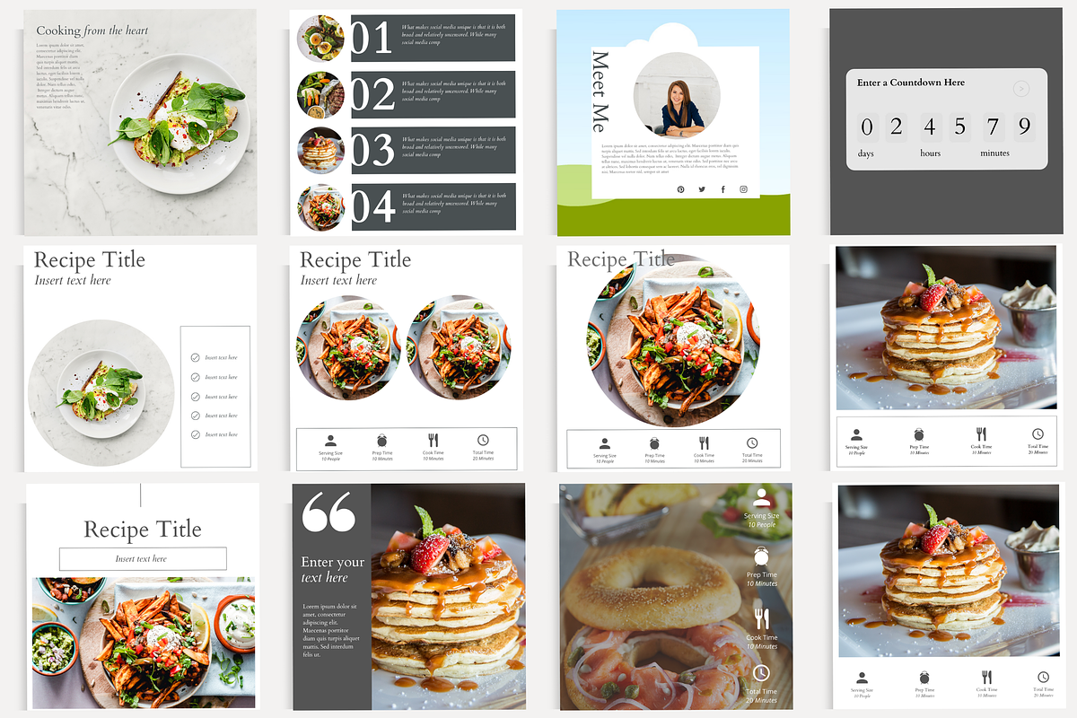 Recipe Book Template Bundle, a Templates & Theme by Marketing Templates Co. (Photo 14 of 18)