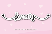 Lovesty | Lovely Calligraphy Font, a Script Font by Rissyletter Studio (Thumbnail 1 of 9)