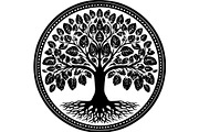 Tree of Life Circle SVG Bundle, an Object Graphic by jahid234 (Thumbnail 3 of 13)
