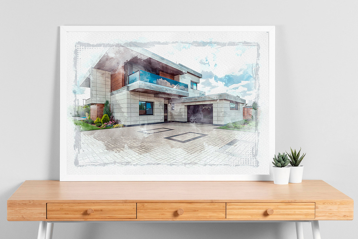 Digital House Painting Art Creator, an Action Add-On by MRI STUDIO (Photo 13 of 29)
