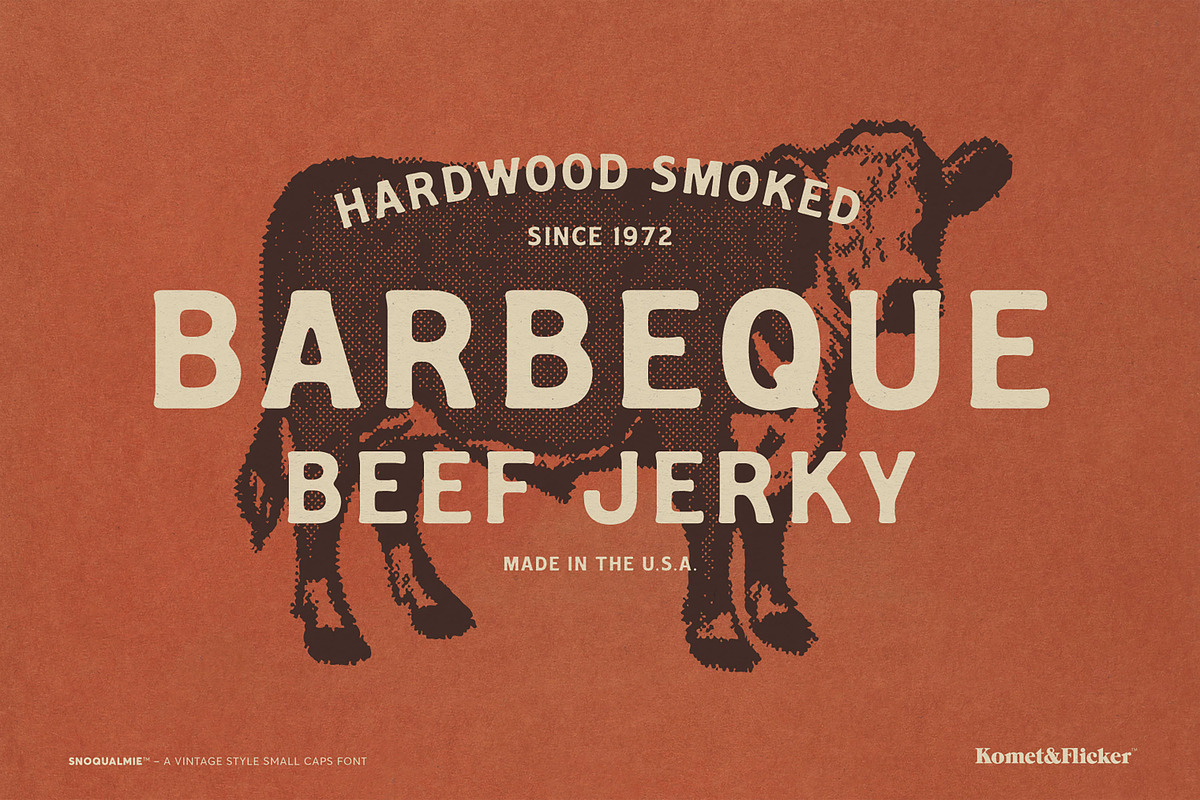 Snoqualmie - A Vintage Style Font, a Serif Font by Komet & Flicker (Photo 5 of 15)