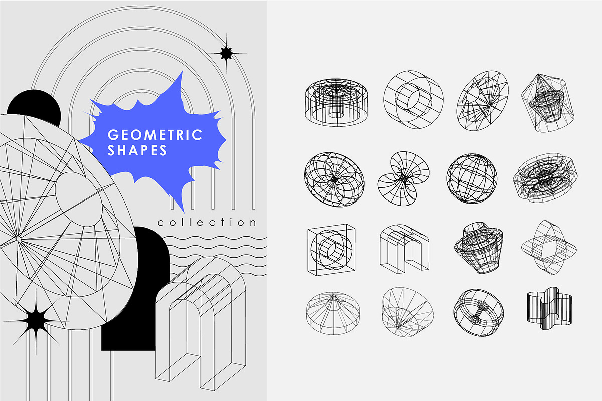 Abstract geometric elements Part 2, a Decorative Illustration by Merfin (Photo 5 of 7)