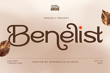 Benelist - Sans Serif Typeface Font
