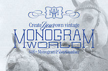 Monogram World Vintage Retro