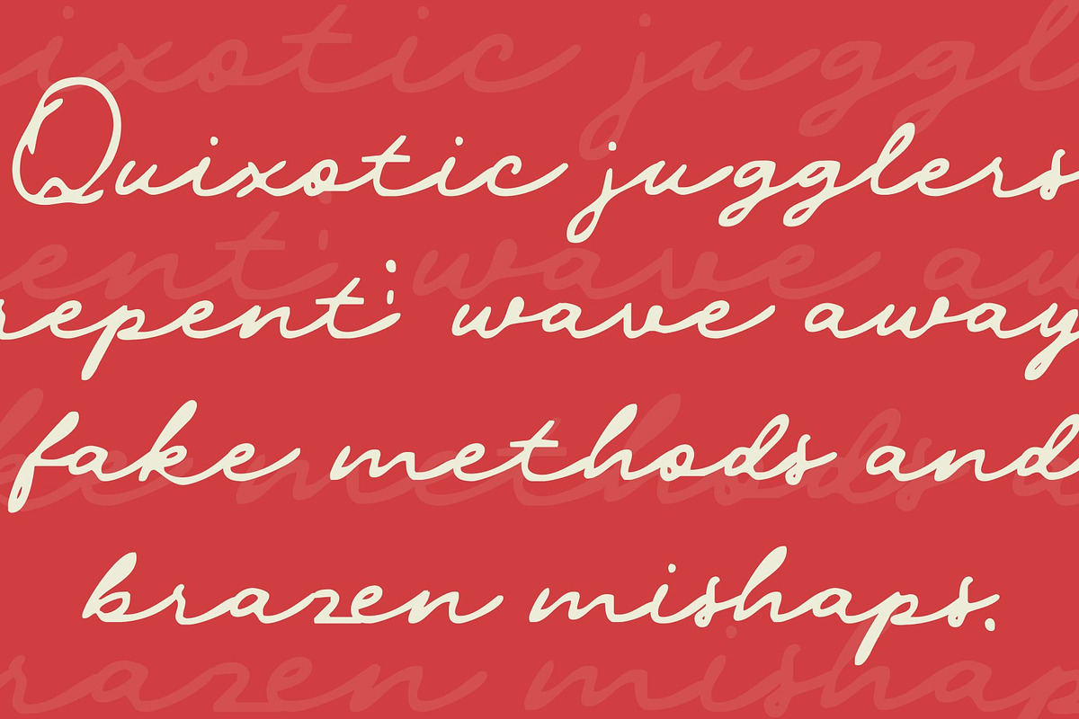 CS Lydia Drawn, a Script Font by Craft Supply Co. (Photo 7 of 8)