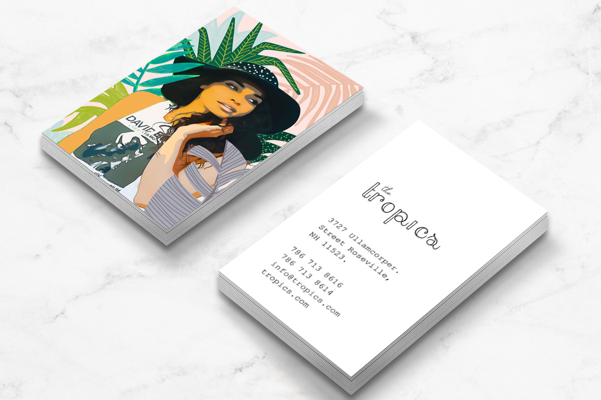 Travel + Lifestyle Business Card, a Business Card Template by Human-made. Made to feel. (Photo 3 of 3)