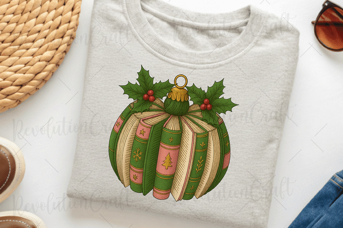Christmas Book Ornament Png, an Illustration by OK Design (Photo 6 of 6)