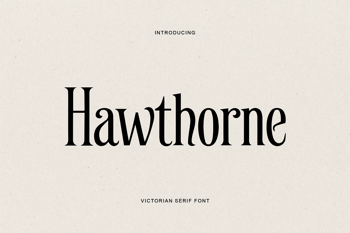 Hawthorne Victorian Serif, a Blackletter Font by gafaroff studio (Photo 1 of 8)