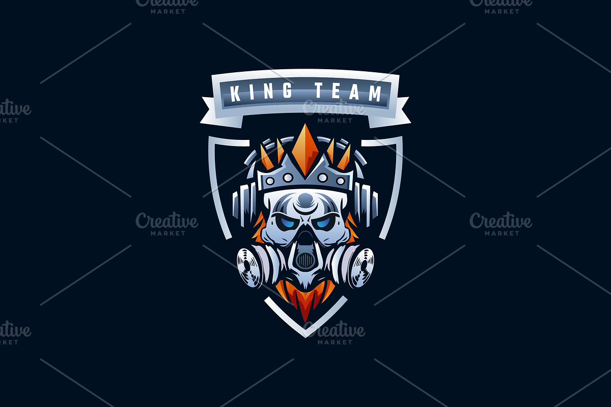 King Team Esport Gamer Logo, a Branding & Logo Template by Design_Planet (Photo 1 of 4)