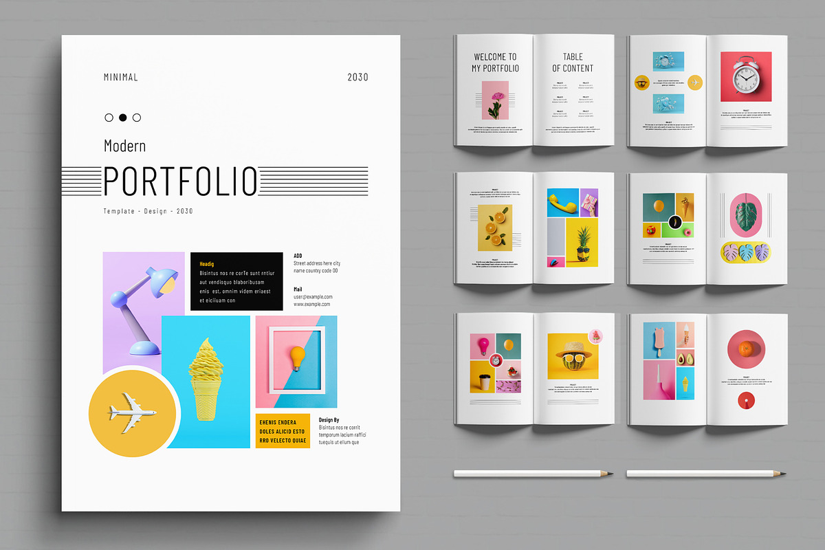 Portfolio Layout, a Magazine Template by MightyDesign (Photo 1 of 6)