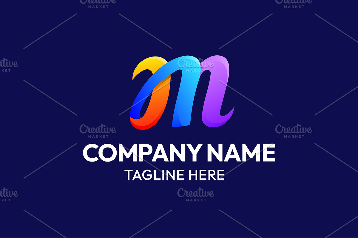 M Mark Logo, a Branding & Logo Template by BlackSweet_Studio