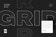 Grid Pattern Procreate Brushes, a Brush Add-On by Creative Veila (Thumbnail 4 of 9)