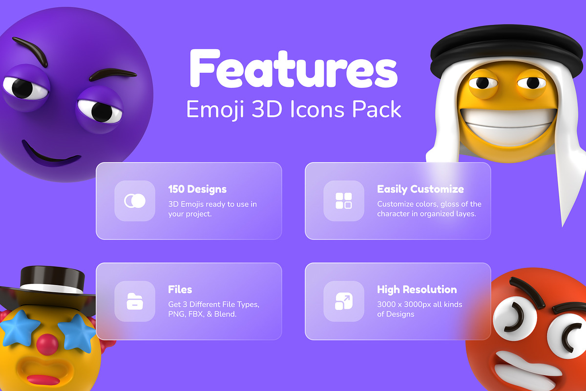 3D Emoji Icons, an Emoji Icon by Vectors Market (Photo 2 of 11)
