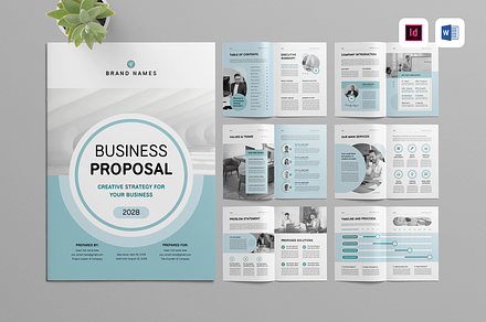 Business Proposal Template, a Brochure Template by Leaflove