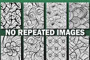 100 Mindful Pattern Coloring Pages, a Decorative Illustration by Design Station (Thumbnail 3 of 4)