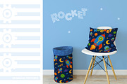 Robots and space. Vector pattern, a Pattern Graphic by LartGraphics (Thumbnail 4 of 12)