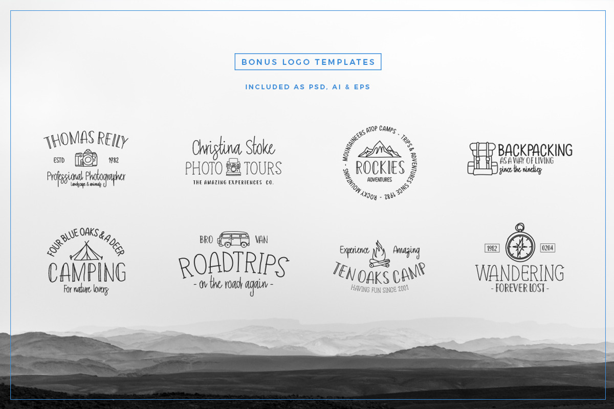 Wonderland Fonts Pack & Branding Kit, a Script Font by Graphicdome (Photo 11 of 118)