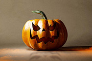 Halloween Pumpkin Logo Mockup, a Product Mockup by DesignerCandies (Thumbnail 2 of 6)
