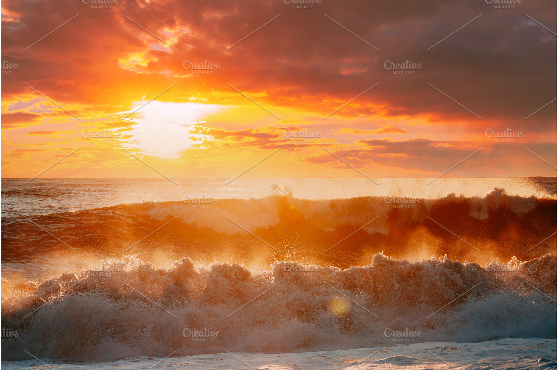 Sun Shining Over Horizon At Sunset, a Nature Photo by Our Amazing World