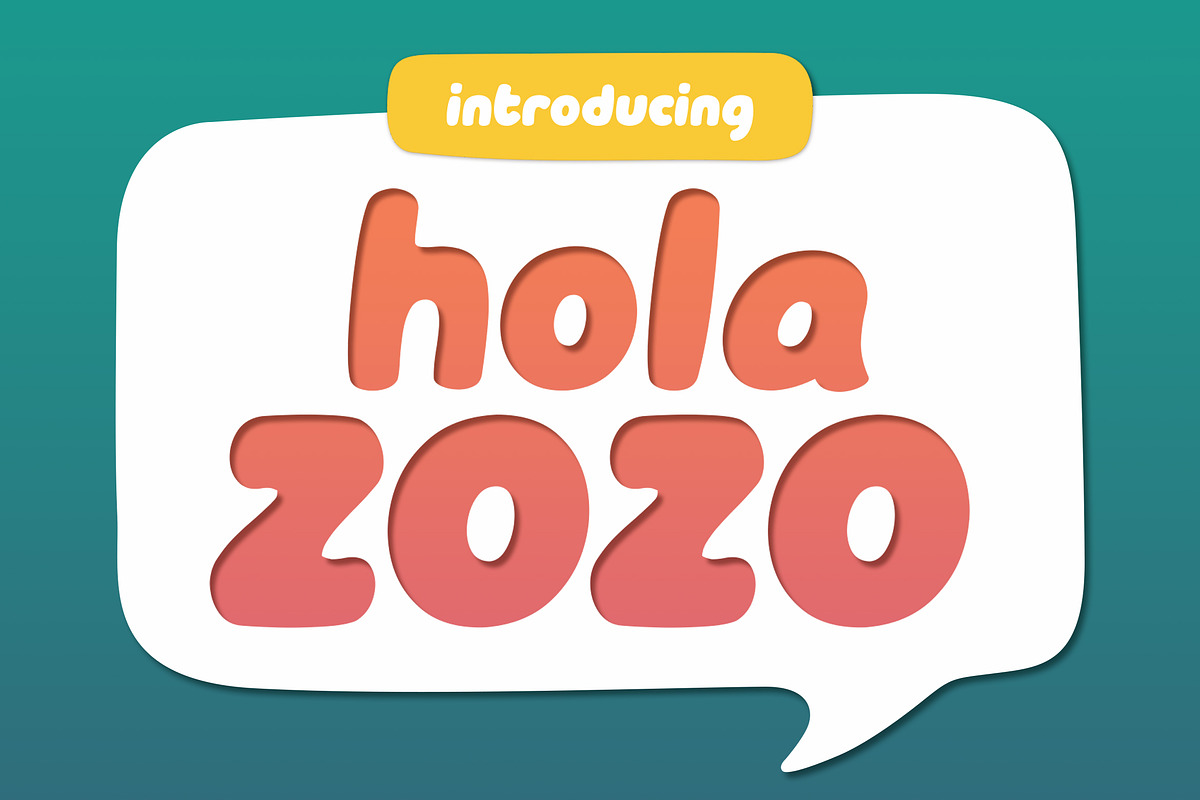 Hola Zozo ~ A Chubby Font