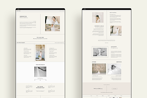 Minimal Showit Website Template